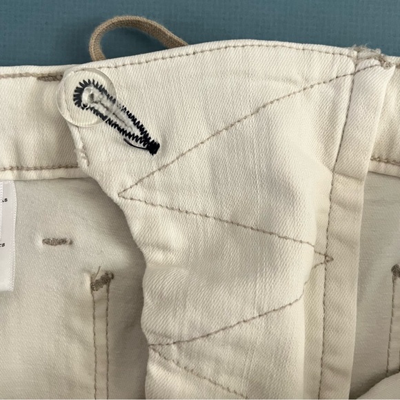 McGuire Isabeli Mid Rise Lace-Up White Skinny Jeans - Picture 8 of 10